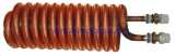 Trubkový výměník - topný had 0,60 m2, 3/4“, průměr hadu 145 x délka 410 mm
